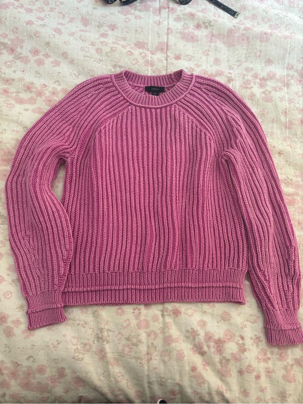 J. Crew Bright Pink Sweater